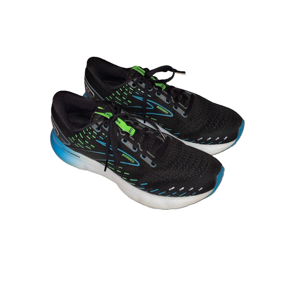 Brooks Mens Glycerin GTS 20 1103831D006 Black Running Shoes Sneakers 10.5 EUC